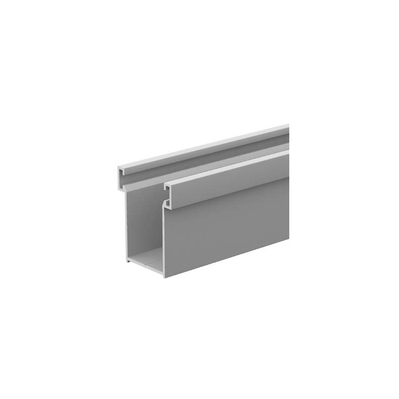 Aluminum guides with brush for window roller shutters (2 pcs.)